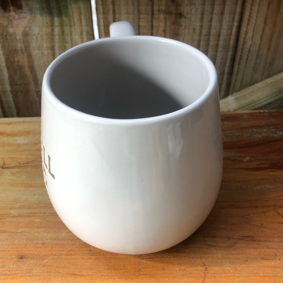 Robert Stanley Football Food Friends 2 Tone Grey Oversized Coffee Mug 24oz - Picture 3 of 6